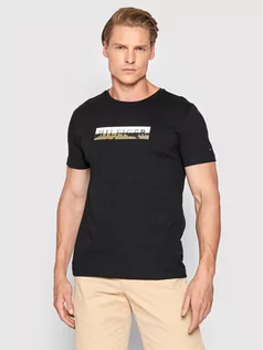 Koszulki męskie - Tommy Hilfiger T-Shirt Camo MW0MW24548 Czarny Regular Fit - grafika 1