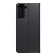 Etui i futerały do telefonów - Forcell Kabura LUNA Book Gold do SAMSUNG Galaxy S21 czarny - miniaturka - grafika 1