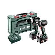 Zestawy elektronarzędzi - METABO ZESTAW COMBO SET 2.9.3 18V: BS 18 LT BL + SSW 300 LT BL + ŁADOWARKA + 2 AKUMULATORY 5.2AH + METABOX 145L  - miniaturka - grafika 1