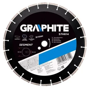 Graphite tarcza tnąca segmentowa 350x25,4mm spawana laserowo 57H614 - Tarcze do pił - miniaturka - grafika 1