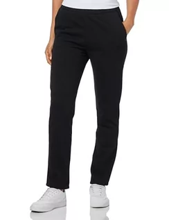 Spodnie damskie - Armani Exchange Damskie spodnie dresowe zwężane French Terry, czarny, M - grafika 1
