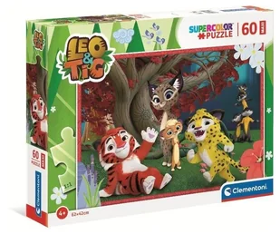 Puzzle 60 Maxi Super Kolor Leo i Tig - Puzzle - miniaturka - grafika 1