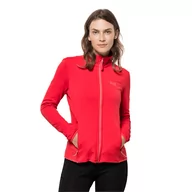 Kurtki damskie - Polar damski PEAK GRID FLEECE W tulip red - XS - miniaturka - grafika 1