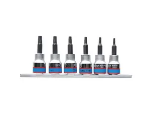 KING TONY Zestaw nasadek 3146PR, 3/8", TORX 5-ramiennych, IPR10-IPR30 - Zestawy narzędziowe - miniaturka - grafika 1