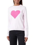 Swetry damskie - Sookie Damski sweter z dzianiny 12425387-SO01, różowy, XL/XXL, Rosa, XL-XXL - miniaturka - grafika 1