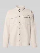 Koszule męskie - Koszula jeansowa o kroju regular fit z kieszeniami na piersi - miniaturka - grafika 1