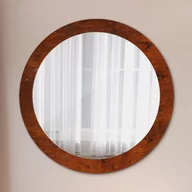 Lustra - Lustro dekoracyjne okrągłe Naturalne drewno - miniaturka - grafika 1