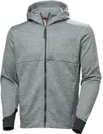 Bluzy męskie - Helly Hansen Jumper Tech Hooded Midlayer, gray 4XL - miniaturka - grafika 1