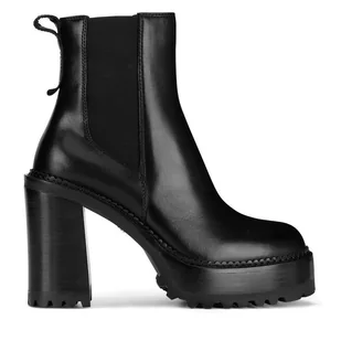 Botki Gino Rossi WGA3258-1Z Czarny - Botki damskie - miniaturka - grafika 1