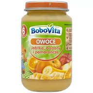 Desery dla dzieci - Nutricia BOBOVITA Jabłka, banany i pomarańcze po 6 m-cu 190 g - miniaturka - grafika 1