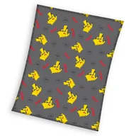 Koce i narzuty dla dzieci - Kocyk Coral POKEMON PIKACHU Koc 130x160 cm dla dzieci - miniaturka - grafika 1