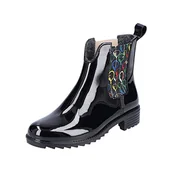 Kalosze damskie - Rieker Damskie kalosze P8280, czarne, rozmiar 36 UE - miniaturka - grafika 1