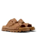 Klapki i japonki damskie - Camper Klapki "Brutus" w kolorze jasnobrązowym - miniaturka - grafika 1