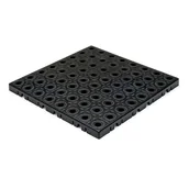 Płytki ceramiczne - Płytka PCV podstawowa GripTil, 16 szt., czarna - miniaturka - grafika 1