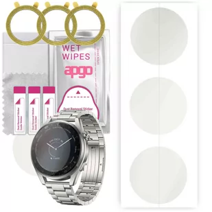 3x Folia hydrożelowa MATOWA do Huawei Watch 3 Pro Elite - apgo Smartwatch Hydrogel MATTE Protection Ochrona na ekran smartwatcha - Akcesoria do smartwatchy - miniaturka - grafika 1