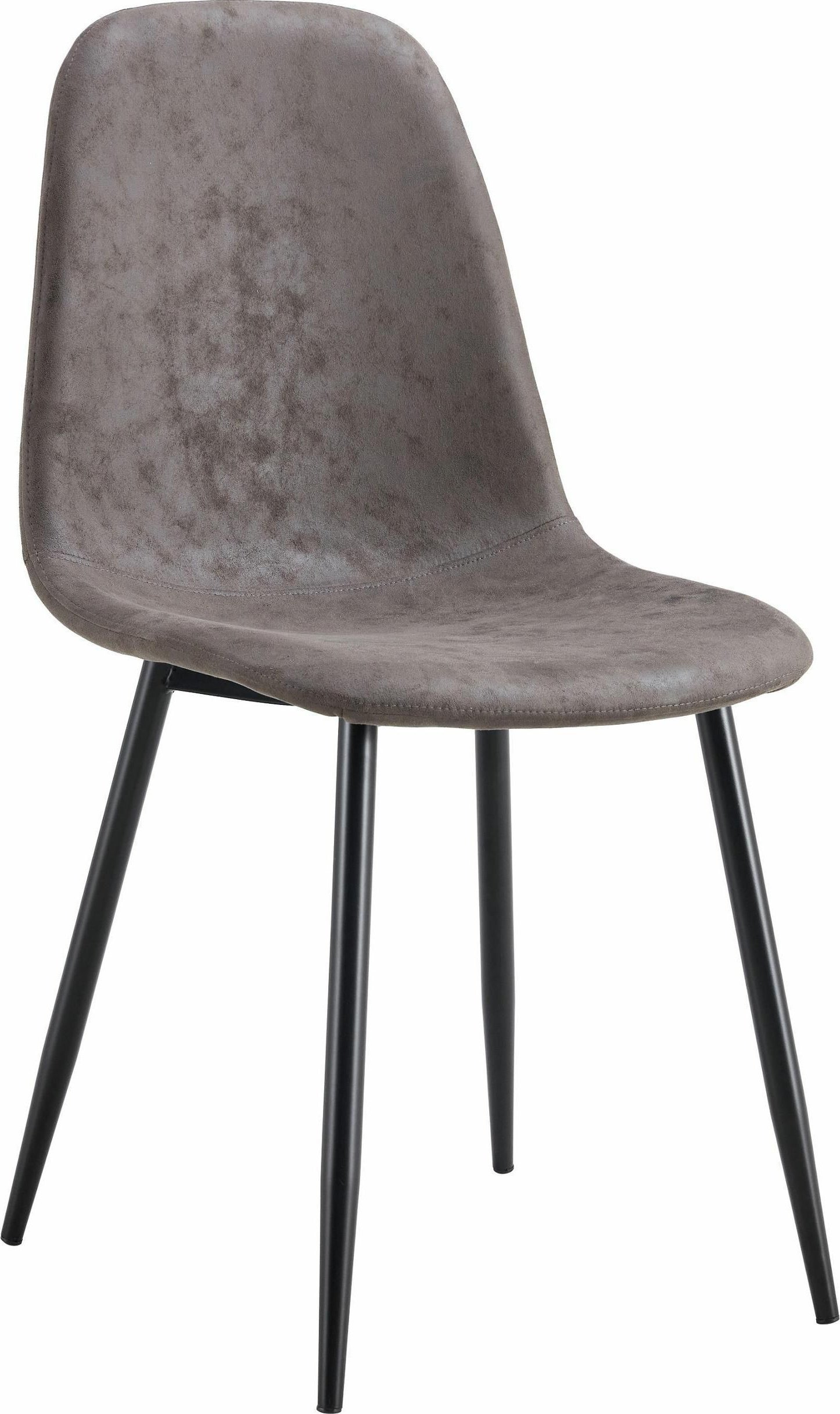 kontrast Krzesło tapicerowane nowoczesne do jadalni salonu Monica antracyt