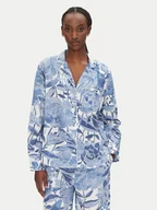 Piżamy damskie - Gap Koszulka piżamowa 531508-13 Niebieski Relaxed Fit - miniaturka - grafika 1