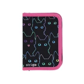 Piórniki - Strigo Piórnik szkolny z dwiema klapami Koty - miniaturka - grafika 1