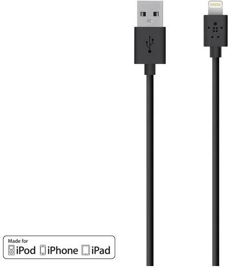Kabel USB Belkin USB-A - 1.2 m Czarny F8J144BT04-BLK