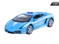 Samochody i pojazdy dla dzieci - Model 1:34, LAMBORGHINI Gallardo LP560-4, POLIZIA, niebieski (A876LAGPN) - miniaturka - grafika 1