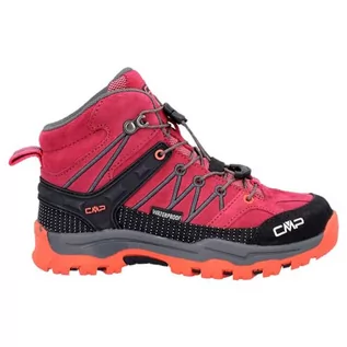 Buty dla chłopców - CMP Kids Rigel Mid Trekking Shoes WP, Fuxia, 35, EU, Fuxia, 35 EU - grafika 1