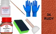 Środki do obuwia i ubrań - RUDY 34 Renoskór ZESTAW DO RENOWACJI SKÓRY LICOWEJ Farba + Zmywacz Pędzelek - miniaturka - grafika 1