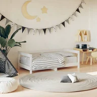 Łóżka dla dzieci i młodzieży - vidaXL vidaXL Rama łóżka dziecięcego, biała, 70x140 cm, drewno sosnowe - miniaturka - grafika 1