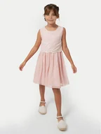 Sukienki i spódniczki dla dziewczynek - Mayoral Sukienka elegancka 6944 Różowy Regular Fit - miniaturka - grafika 1