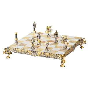 ITALIAN SET MEDIEVAL REAL GOLD 24K 925 SILVER - Gry planszowe - miniaturka - grafika 1