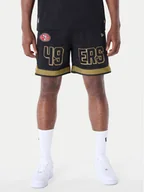 Spodenki męskie - New Era Szorty sportowe NFL Saf49E Graphic 60596398 Czarny Regular Fit - miniaturka - grafika 1