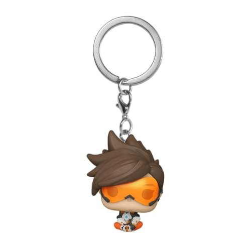 Funko POP! Keychain: Overwatch 2 - Nowość Tracer - Mini figurka kolekcjonerska - Wypełniacz do pończoch - Pomysł na prezent - Oficjalny towar - Fani gier wideo - Dekoracja plecaka