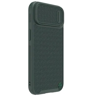 Nillkin Textured S Magnetic Case etui iPhone 14 pokrowiec MagSafe z osłoną na aparat zielony - Etui i futerały do telefonów - miniaturka - grafika 3