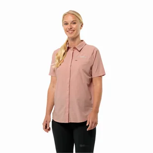 Damska koszula Jack Wolfskin VANDRA S/S SHIRT W rose dawn - XS - Koszule damskie - miniaturka - grafika 1