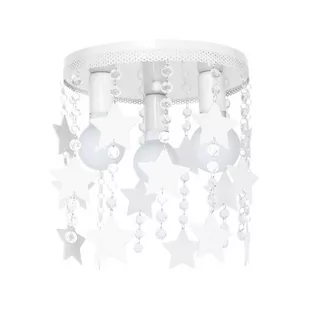 Milagro Plafon LAMPA sufitowa STAR 1127 dziecięca OPRAWA z kryształkami gwiazdki crystal białe 1127 - Lampy sufitowe - miniaturka - grafika 1