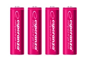 Ładowarki i akumulatory - Esperanza 2000mAh 4 szt AA Czerwone EZA104R (EZA104R) - miniaturka - grafika 1