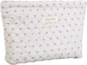 Kosmetyczki, organizery i kuferki - Kosmetyczka bawełniana, pikowana kosmetyczka, kopertówki, szyfon bąbelkowy, kosmetyczki, kosmetyczka seersucker, estetyczna kosmetyczka z kwiatowym .. - miniaturka - grafika 1