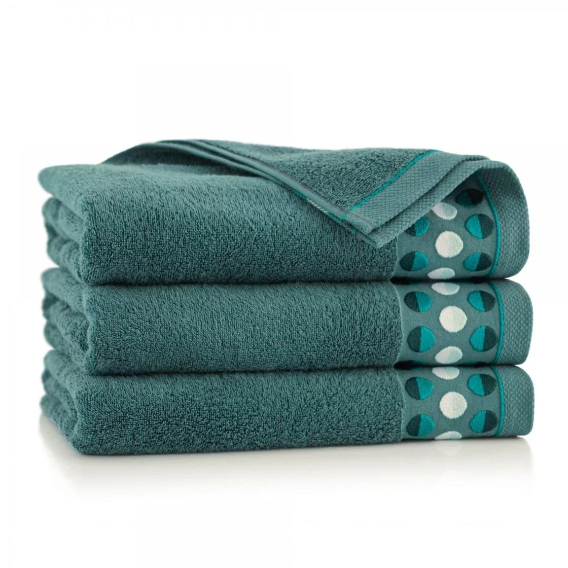 Zwoltex Ręcznik bawełniany zielony 9242BP 9242BP SAM 70x140