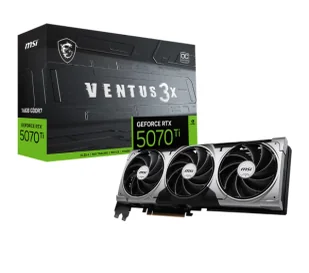 MSI GeForce RTX 5070 Ti Ventus 3X OC 16GB GDDR7 256bit DLSS 4 - Karty graficzne - miniaturka - grafika 1