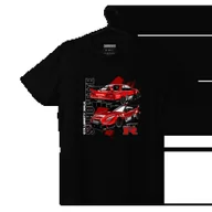 Odzież do sportów motorowych - Czarny T-shirt Nissan Skyline R35 Silhouette-L - miniaturka - grafika 1