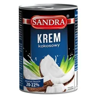 Dodatki do ciast w proszku - Krem kokosowy Sandra  20-22% 400 ml - miniaturka - grafika 1