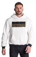 Bluzy męskie - Gianni Kavanagh Męska bluza z kapturem (White Denver Sherpa Hoodie Sweatshirt, biała, L - miniaturka - grafika 1