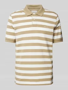 Koszulki męskie - Koszulka polo z wyhaftowanym logo model ‘STRIPE’ - grafika 1