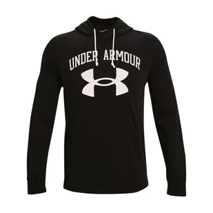 Bluza męska Under Armour  RIVAL TERRY BIG LOGO HD-BLK M - Bluzy sportowe męskie - miniaturka - grafika 1