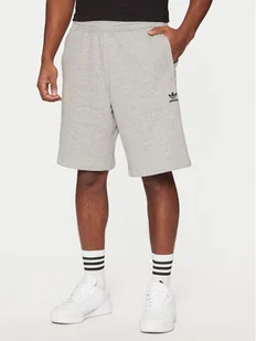 adidas Originals Szorty sportowe Essentials Trefoil IY8517 Szary Regular Fit - Spodenki męskie - miniaturka - grafika 1