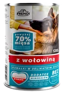 Mokra karma dla kotów - Frendi kawałki w delikatnym sosie z wołowiną 1250g - miniaturka - grafika 1