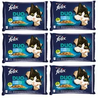 Mokra karma dla kotów - FELIX Duo Rybne Smaki w galaretce 12x(4x85g) - miniaturka - grafika 1