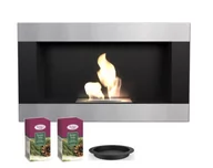 Biokominki - Biokominek wiszący golf horizontal certyfikat tüv zestaw - miniaturka - grafika 1