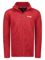 Odzież trekkingowa męska - Canadian Peak Kurtka polarowa "Tugeak" w kolorze bordowym - miniaturka - grafika 1