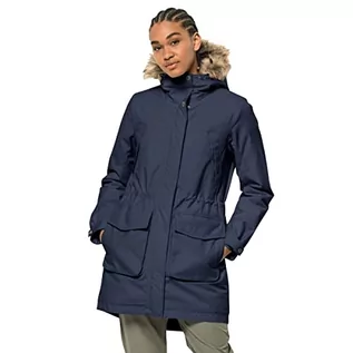 Kurtki damskie - Jack Wolfskin Damska kurtka zimowa Ins Parka kurtka, granatowa, 46 - grafika 1