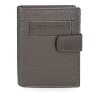 Portfele - Pepe Jeans Checkbox Portfel pionowy z zamknięciem Szary 8.5x10,5x1 cms Skóra, Szary, Talla única, Portfolio pionowe z zamknięciem kliknięcia - miniaturka - grafika 1